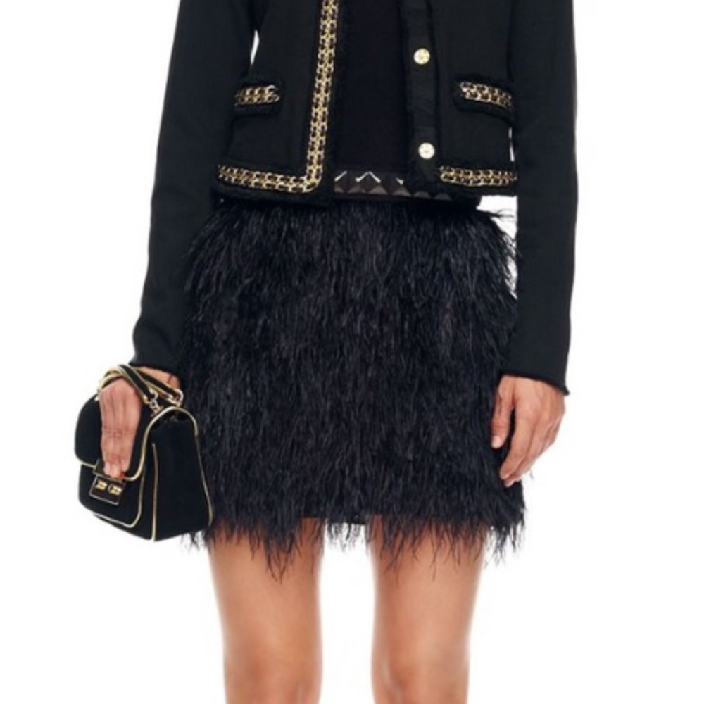 NWT Ostrich Feather Skirt Michael Kors